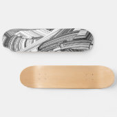 Calamity Storm Center Modern Art Persoonlijk Skateboard (Horizontaal)