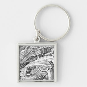 Calamity Storm Center Moderne Kunst Sleutelhanger