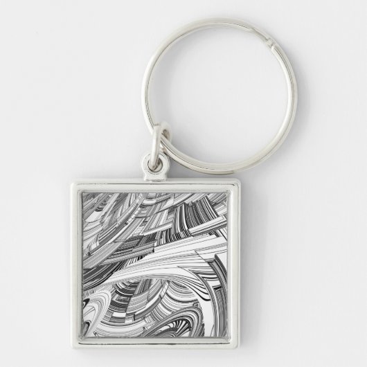 Calamity Storm Center Moderne Kunst Sleutelhanger (Voorkant)