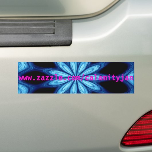 Calamityjan bluestar bumper sticker (Op auto)