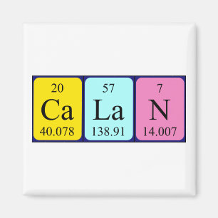 Calan periodieke table name magnet