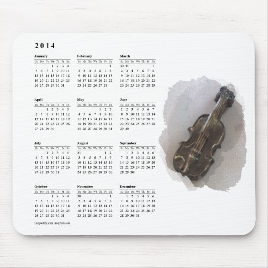 calandar mousepad muismat (Voorkant)