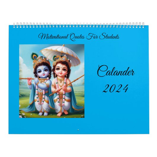 Calander 2024 Motivatie citaten van Bhagawad Gita Kalender (Hoes)