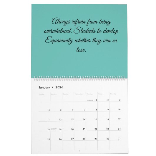 Calander 2024 Motivatie citaten van Bhagawad Gita Kalender (Jan 2026)