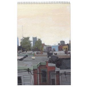 Calander van willekeurige schilderijen door kalender