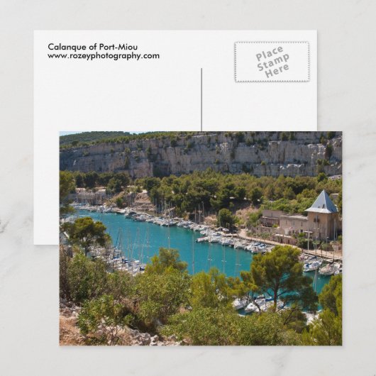 Calanque van Port-Miou Briefkaart (Voorkant / Achterkant)