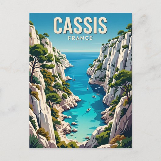Calanques de Cassis Frankrijk Briefkaart (Voorkant)