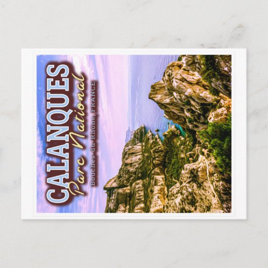 CALANQUES NATIONAL PARK - BOUCHES DU RHONE FRANCE BRIEFKAART (Voorkant)