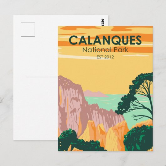 Calanques National Park France  Briefkaart (Voorkant / Achterkant)