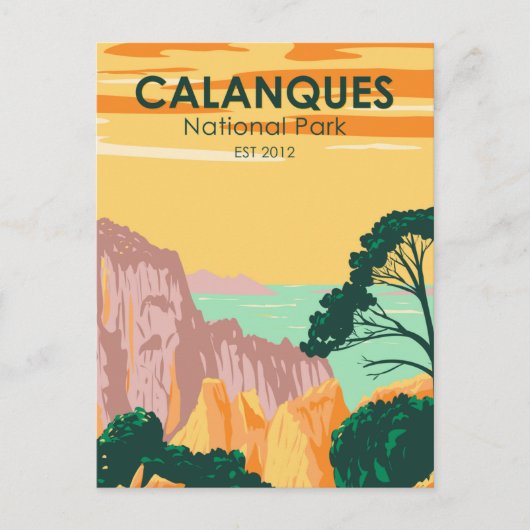 Calanques National Park France  Briefkaart (Voorkant)