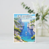 Calanques National Park Frankrijk Reizen Briefkaart (Staand voorkant)
