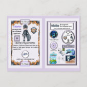 Calastian - Ridder Californium Zwaard Briefkaart (Achterkant)