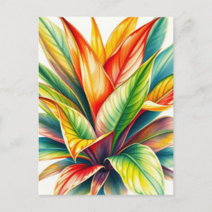 Calathea Prayer Waterverf Briefkaart