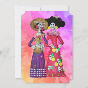 Calavera Amigas Dia De Los Muertos Kaart