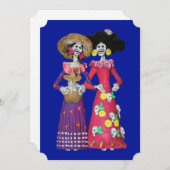 Calavera Amigas Kaart (Voorkant / Achterkant)