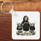 Calavera  and Coo Keychain (Voorkant)