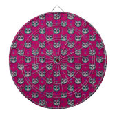 Calavera Cat Art Pattern Dartbord (Voorkant)