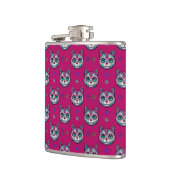 Calavera Cat Art Pattern Heupfles (Links)
