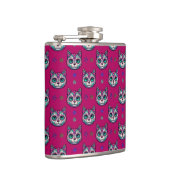 Calavera Cat Art Pattern Heupfles (Rechts)