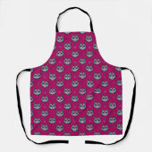 Calavera Cat Art Pattern Schort (Voorkant)