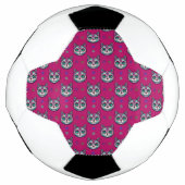 Calavera Cat Art Pattern Voetbal (Voorkant)
