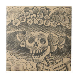 Calavera Catrina (Dapper Skeleton) (Elegant Skull) Tegeltje