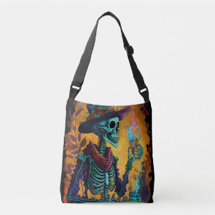Calavera Cheers - Mexicaanse Skeleton Art Crossbody Tas