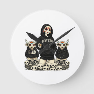 Calavera & Coo-horloge Ronde Klok
