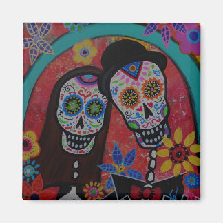 Calavera Dag van de Dode Trouwmagneet Magneet