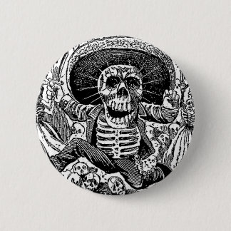 Calavera Dag van de dood Ronde Button 5,7 Cm