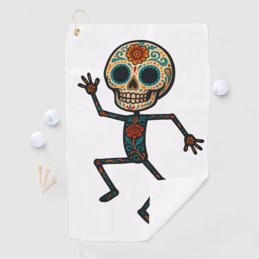 Calavera Dancer Golfhanddoek (Insitu)
