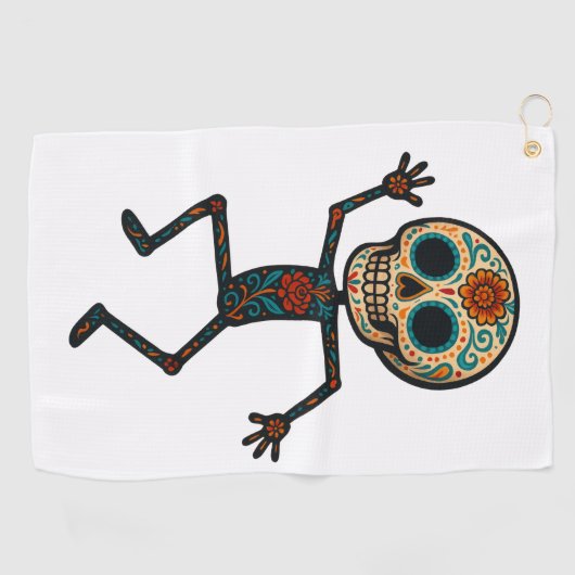 Calavera Dancer Golfhanddoek (Horizontaal)