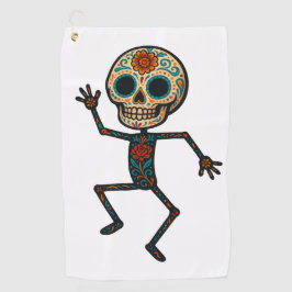 Calavera Dancer Golfhanddoek