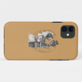 Calavera Day of the Dead Drawing Bridegroom Case-Mate iPhone Case (Achterkant (horizontaal))