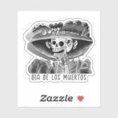 Calavera Dia De Los Muertos Sticker (Vel)