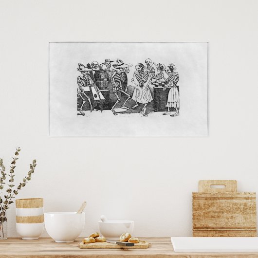 Calavera du jarabe d'outretombe" poster (Keuken)