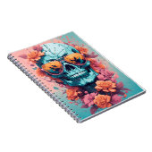 Calavera Floral Colorida Notitieboek (Rechterzijde)