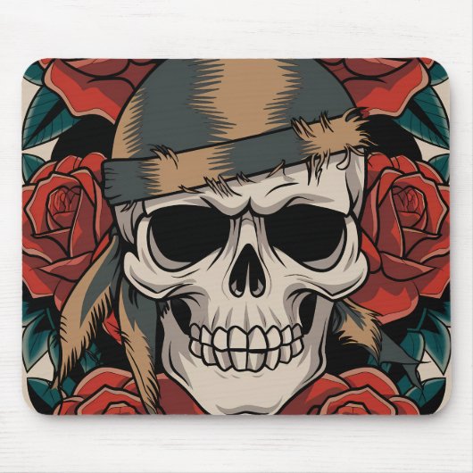 Calavera Floral Muismat (Voorkant)