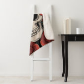 Calavera Floral Sherpa Deken (In situ)