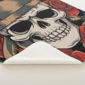 Calavera Floral Sherpa Deken (3/4)