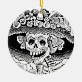 Calavera Garbancera (Catrina) van José Posada Keramisch Ornament (Voorkant)