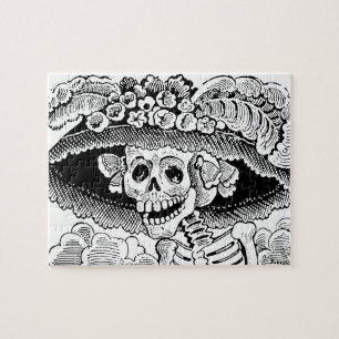 Calavera Garbancera (Catrina) van José Posada Legpuzzel