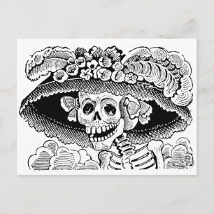 Calavera Garbancera door José Guadalupe Posada Briefkaart