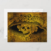 Calavera Garbancera door José Guadalupe Posada Briefkaart (Voorkant / Achterkant)