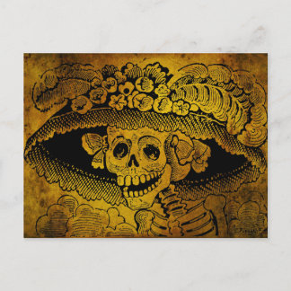 Calavera Garbancera door José Guadalupe Posada Briefkaart