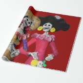 Calavera Hermanas Cadeaupapier (Uitgerold)