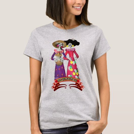 Calavera Hermanas T-shirt (Voorkant)