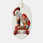 Calavera Hombre Keramisch Ornament (Rechts)
