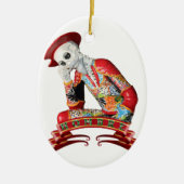 Calavera Hombre Keramisch Ornament (Voorkant)
