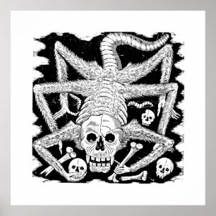 Calavera Huertista door José Guadalupe Posada Poster
